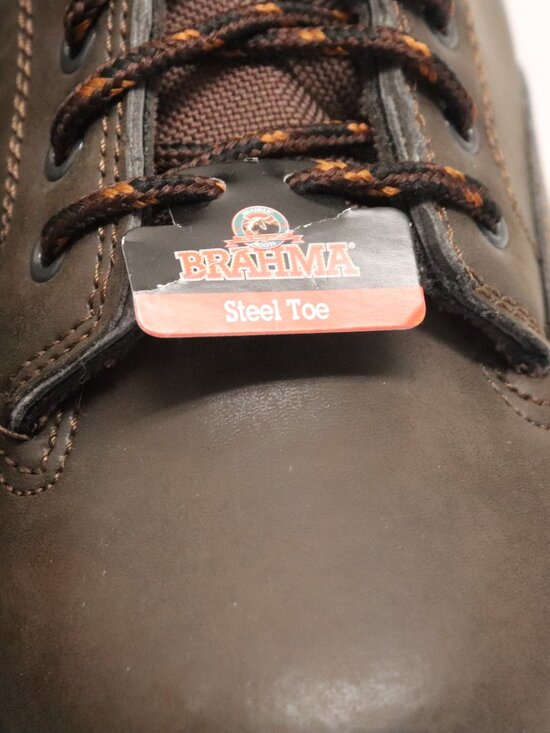 Brahma Men\'s Work Boots New Brown with Steel Toes Size 14 main image 12